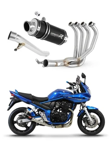 Ligne d'échappement complète inox Dominator GP1 Noir pour Suzuki GSF 650 Bandit N / S (2005-2006)