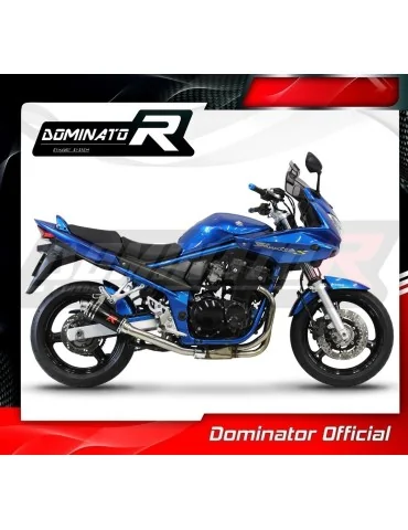 Ligne d'échappement complète inox Dominator GP1 Noir pour Suzuki GSF 650 Bandit N / S (2005-2006)