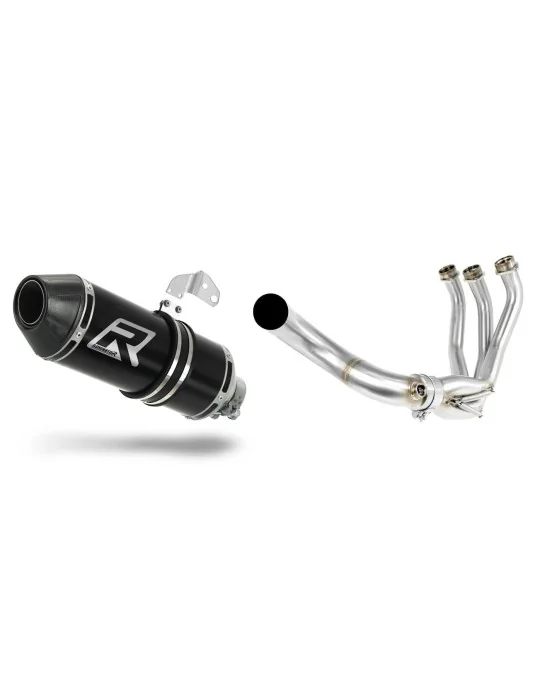 Ligne d'échappement complète inox Dominator HP3 Noir pour Yamaha XSR 900 2016-2021, vue 1