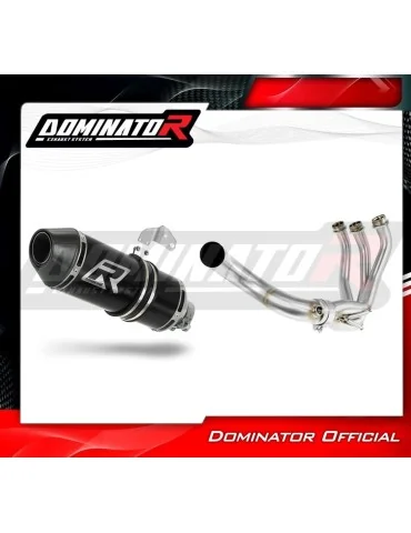 Ligne d'échappement complète inox Dominator HP3 Noir pour Yamaha XSR 900 (2016-2021)