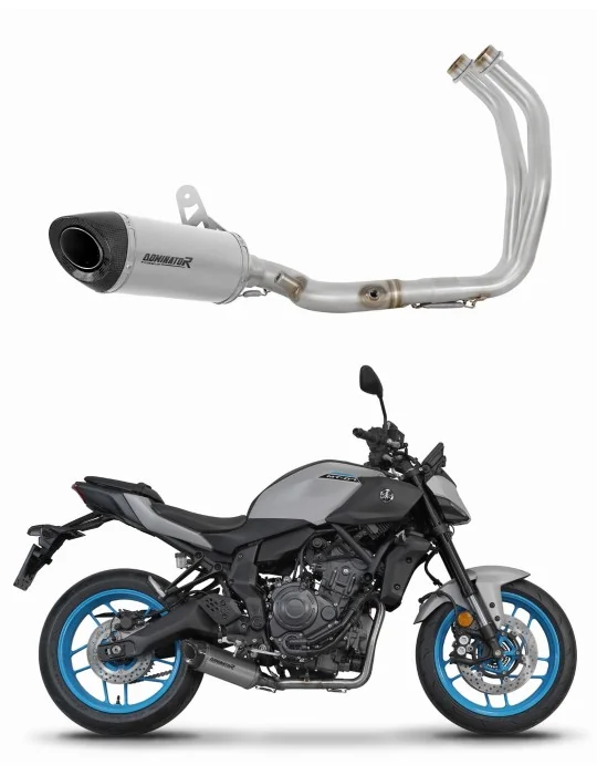 Ligne d'échappement complète Dominator HP8 Titane pour Yamaha MT 07 2025, vue 1