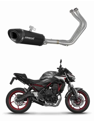 Ligne d'échappement complète inox Dominator HP8 Noir pour Kawasaki Ninja 650 (2023-2026)