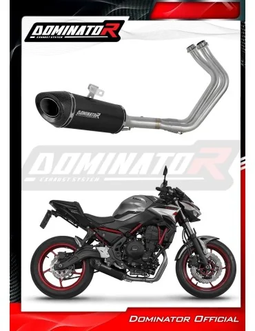 Ligne d'échappement complète inox Dominator HP8 Noir pour Kawasaki Ninja 650 (2023-2026)