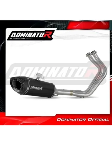 Ligne d'échappement complète inox Dominator HP8 Noir pour Kawasaki Ninja 650 (2023-2026)