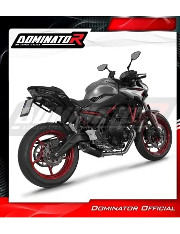 Ligne d'échappement complète inox Dominator HP8 Noir pour Kawasaki Ninja 650 (2023-2026)