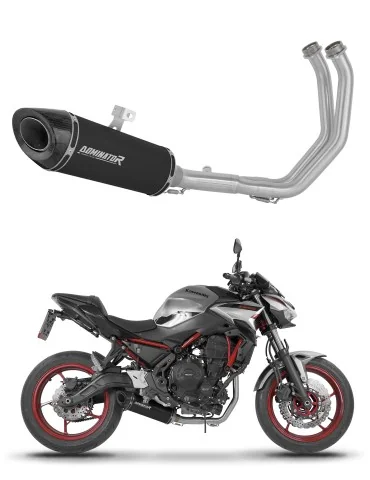 Ligne d'échappement complète inox Dominator HP8 Noir pour Kawasaki Z650 (2023-2026)
