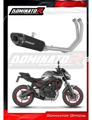 Ligne d'échappement complète inox Dominator HP8 Noir pour Kawasaki Z650 (2023-2026)