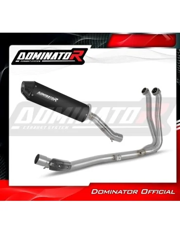 Ligne d'échappement complète inox Dominator MX2 Noir pour Suzuki V-Strom 800 SE / DE (2023-2024)