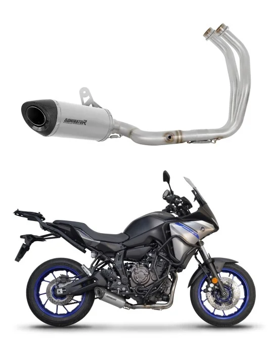 Ligne d'échappement complète Dominator HP8 Titane pour Yamaha Tracer 7 / GT 2020-2024, vue 1