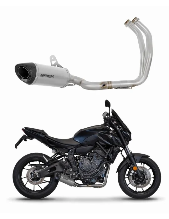 Ligne d'échappement complète Dominator HP8 Titane pour Yamaha MT 07 2021-2024, vue 1