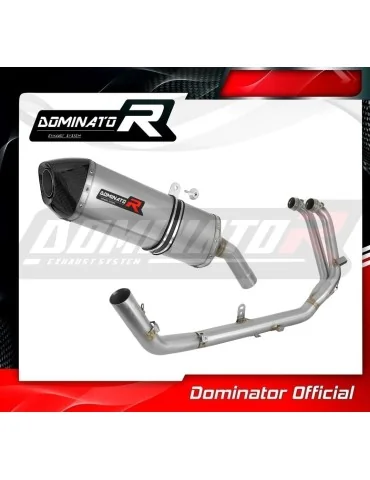 Ligne d'échappement complète inox Dominator HP7 pour Aprilia Tuareg 660 (2021-2023)