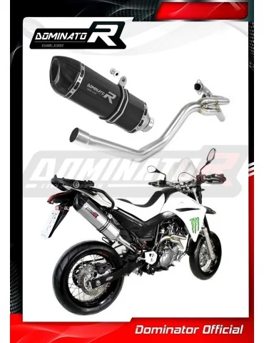 Silencieux slip-on Dominator latéral 2 en 1 HP1 Noir pour Yamaha XT 660 X (2004-2016)