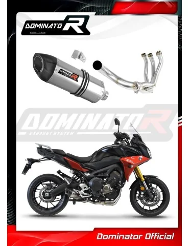 Ligne d'échappement complète inox Dominator HP5 pour Yamaha MT 09 Tracer 900 (2015-2020)