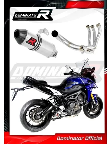 Ligne d'échappement complète inox Dominator HP3 pour Yamaha MT 09 Tracer 900 (2015-2020)