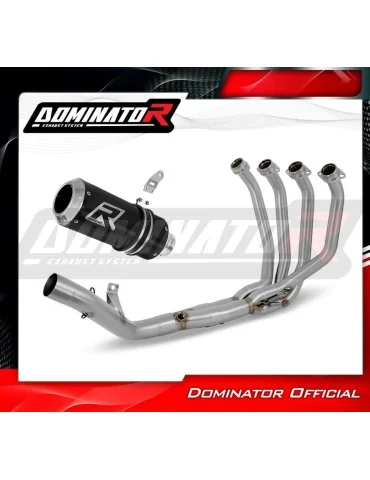 Ligne d'échappement complète inox Dominator GP Noir pour Kawasaki Z 900 A2 (2017-2019)