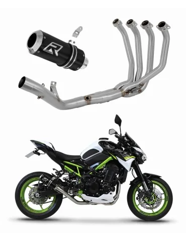 Ligne d'échappement complète inox Dominator GP Noir pour Kawasaki Z 900 (2017-2019)