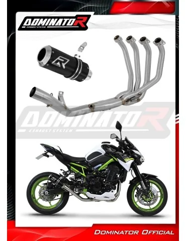 Ligne d'échappement complète inox Dominator GP Noir pour Kawasaki Z 900 (2020-2024)