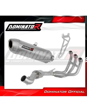 Ligne d'échappement complète inox Dominator S6 pour Triumph Street Triple 765 S / R / RS (2023-2024)