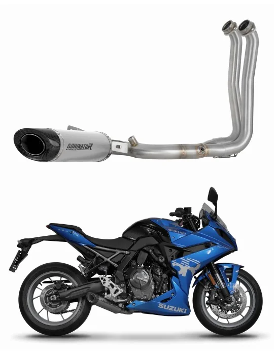 Ligne d'échappement complète Dominator HP8 Titane pour Suzuki GSX-8R / 8S 2023-2025, vue 1