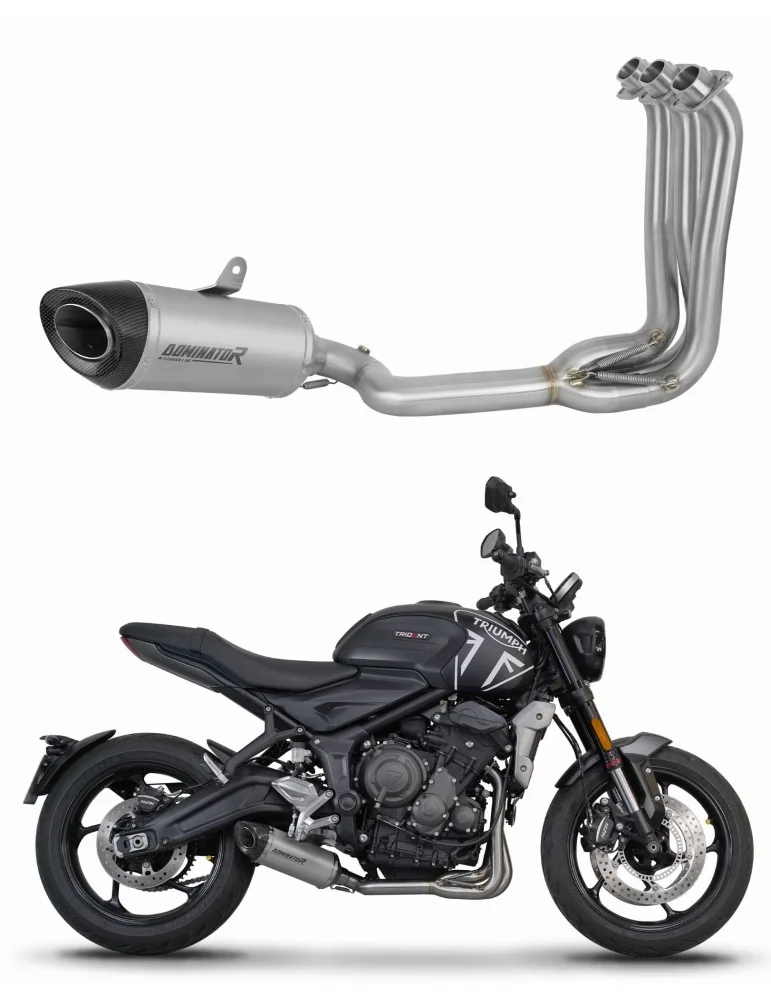 Ligne d'échappement complète Dominator HP8 Titane pour Triumph Trident 660 (2021-2024)