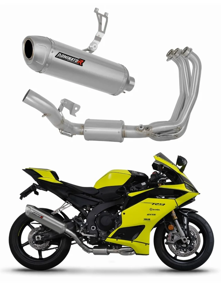 Ligne d'échappement complète inox Dominator S6 pour Yamaha YZF R9 (2025)