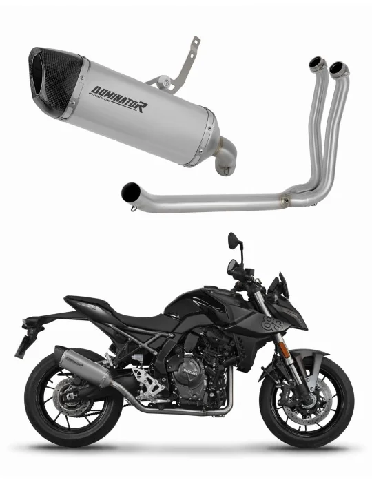 Ligne d'échappement complète Dominator HP6 Titane pour Suzuki GSX-8S / 8R 2022-2024, vue 1