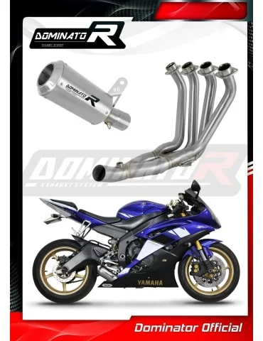 Ligne d'échappement complète inox Dominator GPS pour Yamaha YZF R6 (2006-2016)