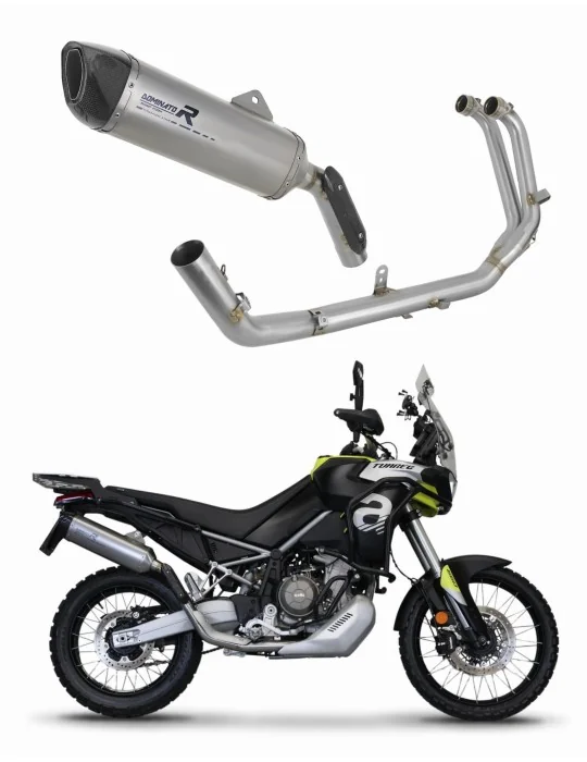Ligne d'échappement complète Dominator HP6 Titane pour Aprilia Tuareg 660 2021-2023, vue 1
