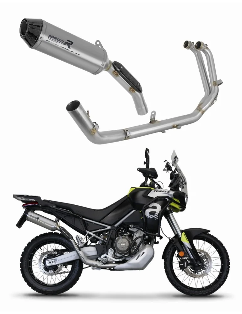Ligne d'échappement complète Dominator HP3 Titane pour Aprilia Tuareg 660 (2021-2023)