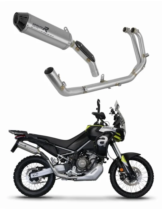 Ligne d'échappement complète Dominator HP3 Titane pour Aprilia Tuareg 660 2021-2023, vue 1