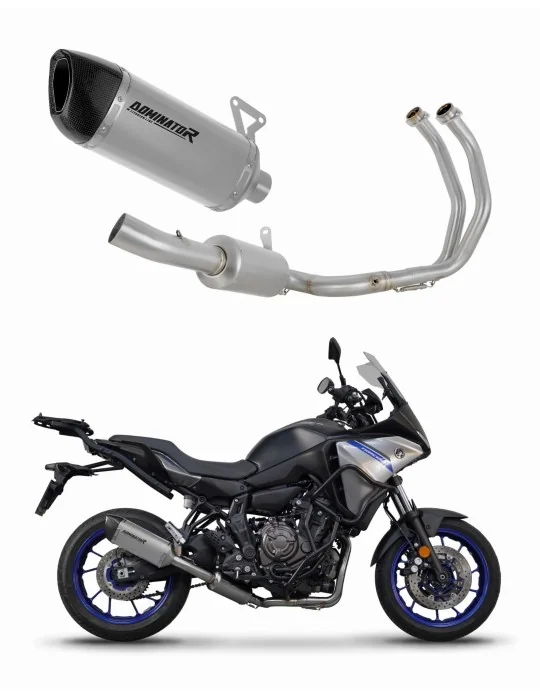 Ligne d'échappement complète Dominator HP6 Titane pour Yamaha Tracer 7 / GT 2020-2024, vue 1