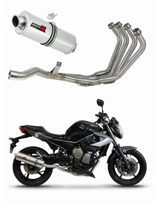 Ligne d'échappement complète inox Dominator OV pour Yamaha XJ 6N S F 2009-2016, vue 1