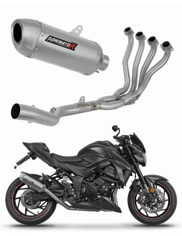 Ligne d'échappement complète inox Dominator S6 pour Suzuki GSX-S 750 (2017-2020)