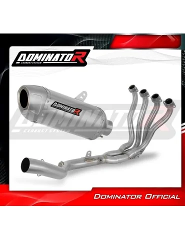 Ligne d'échappement complète inox Dominator S6 pour Suzuki GSX-S 750 (2017-2020)