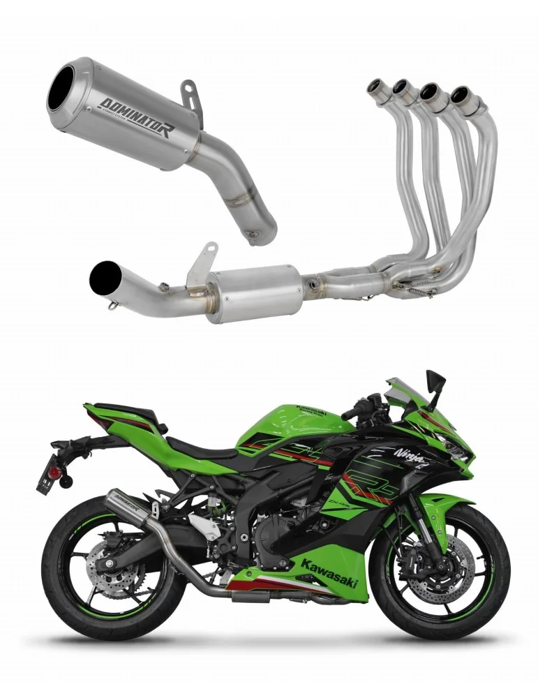 Ligne d'échappement complète inox Dominator GPS pour Kawasaki ZX-4R / RR (2023-2024)