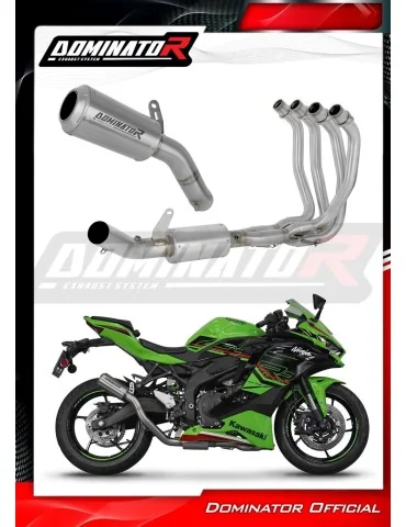Ligne d'échappement complète inox Dominator GPS pour Kawasaki ZX-4R / RR (2023-2024)