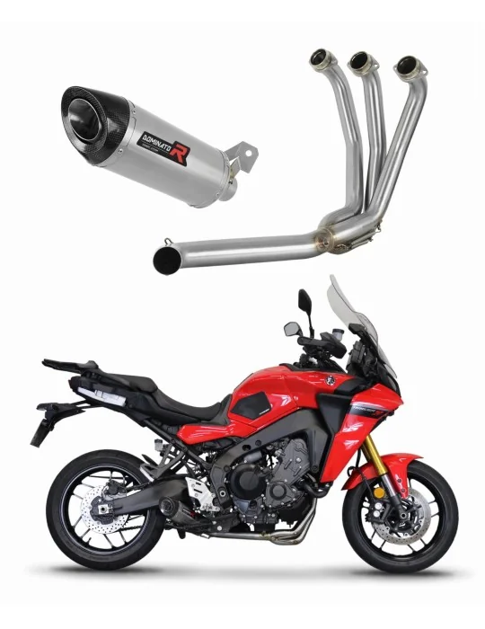 Ligne d'échappement complète inox Dominator HP8 pour Yamaha Tracer 9 / GT 2021-2024, vue 1