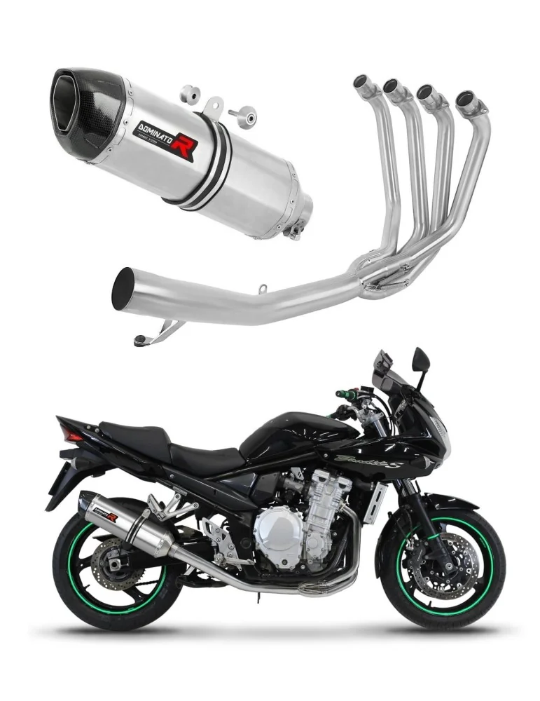 Ligne d'échappement complète inox Dominator HP1 pour Suzuki GSF 650 Bandit N / S (2007-2016)