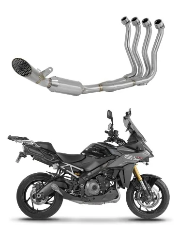 Ligne d'échappement complète inox Dominator GP3 EX pour Suzuki GSX-S 1000 GX (2024)