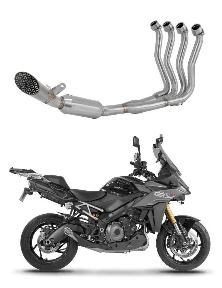 Ligne d'échappement complète inox Dominator GP3 EX pour Suzuki GSX-S 1000 GX (2024)