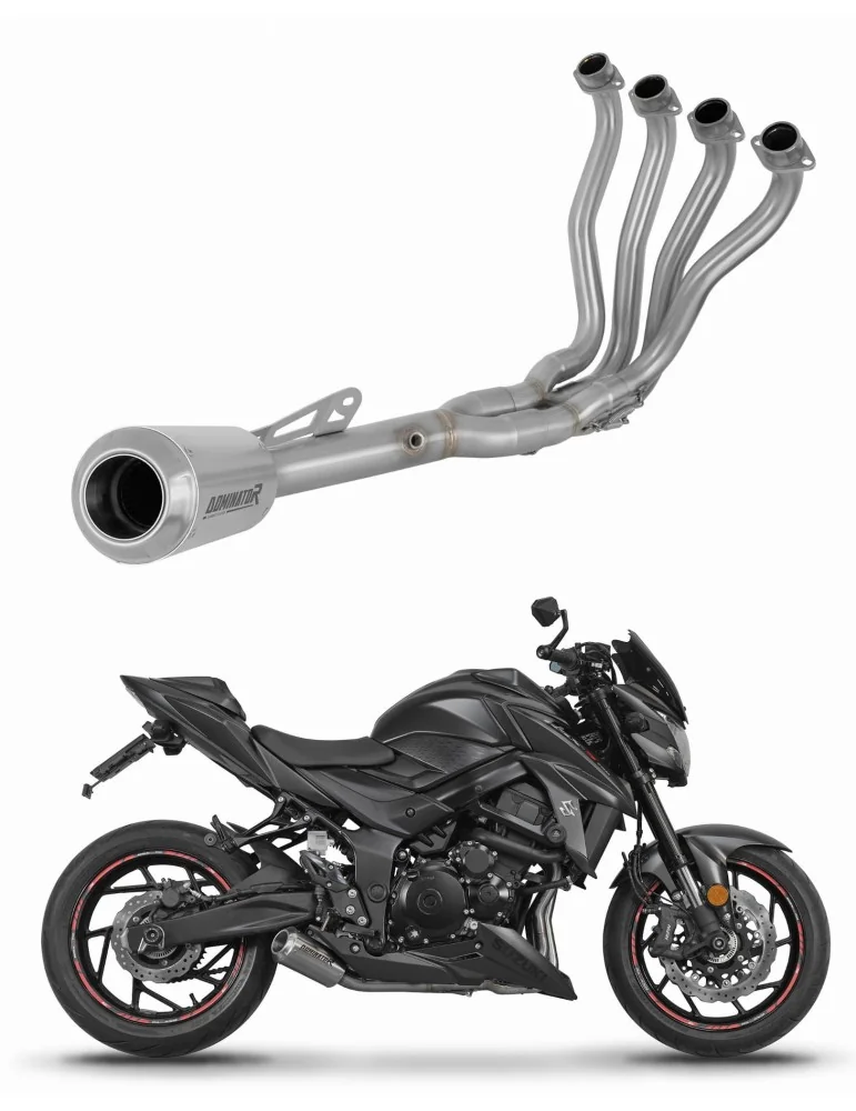 Ligne d'échappement complète inox Dominator GPS pour Suzuki GSX-S 750 (2017-2020)