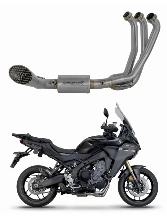 Ligne d'échappement complète inox Dominator GP3 EX pour Yamaha Tracer 9 / GT 2025-2026, vue 1