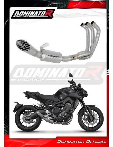 Ligne d'échappement complète inox Dominator GP3 pour Yamaha MT-09 (2013-2016)