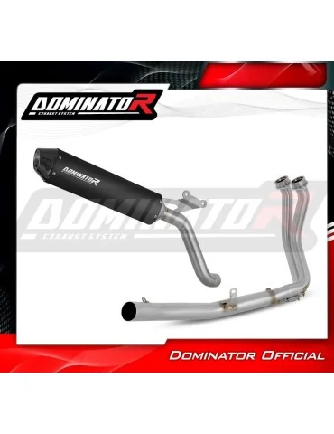 Ligne d'échappement complète inox Dominator MX2 Noir pour Honda XL 750 Transalp (2023)