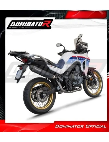 Ligne d'échappement complète inox Dominator MX2 Noir pour Honda XL 750 Transalp (2023)