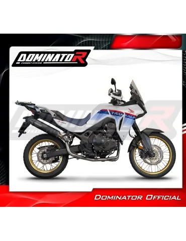Ligne d'échappement complète inox Dominator MX2 Noir pour Honda XL 750 Transalp (2023)