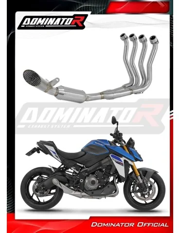 Ligne d'échappement complète inox Dominator GP3 EX pour Suzuki GSX-S 1000 / 1000 GT / 950 (2021-2024)