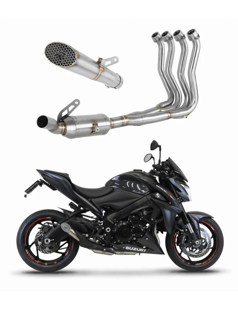 Ligne d'échappement complète inox Dominator GP3 EX pour Suzuki GSX-S 1000 / F (2015-2020)