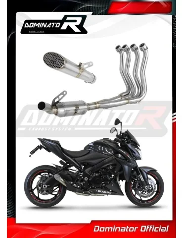 Ligne d'échappement complète inox Dominator GP3 EX pour Suzuki GSX-S 1000 / F (2015-2020)