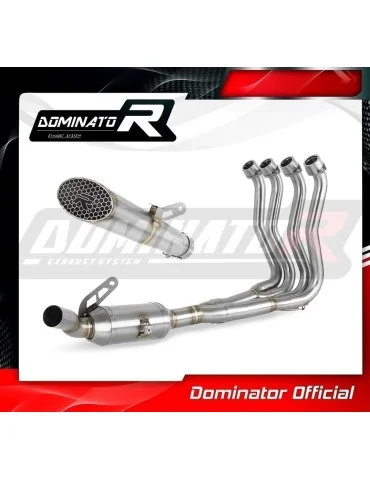 Ligne d'échappement complète inox Dominator GP3 EX pour Suzuki GSX-S 1000 / F (2015-2020)